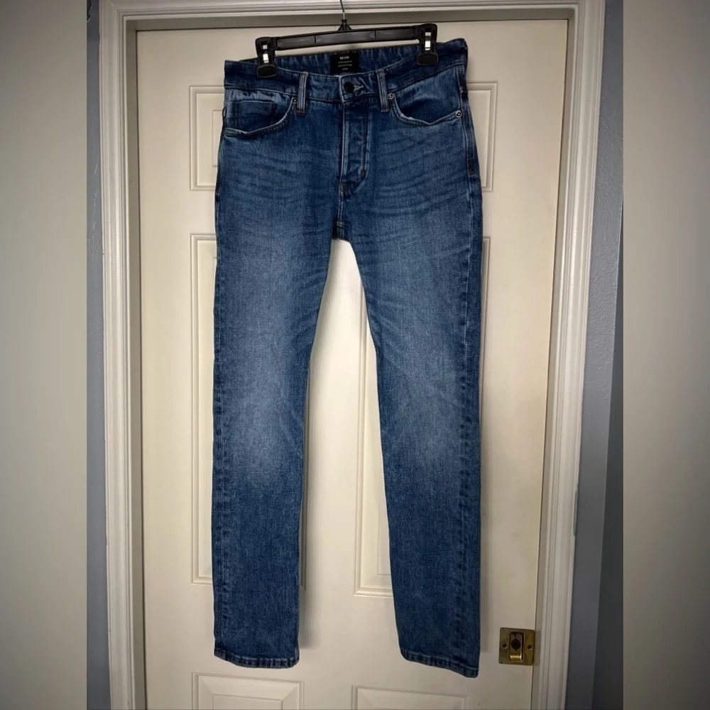 NEUW Lou‎ Slim Blue Jeans Men's Size 28 X 32 Actual Inseam 31 Button Fly